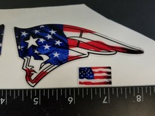New England Patriots Mini Flag Background football helmet decals