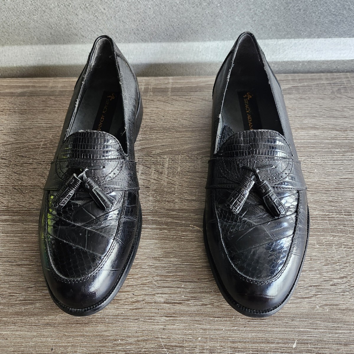 Stacy Adams \'Alberto\' snakeskin loafers STACY ADAMS MEN main image 3