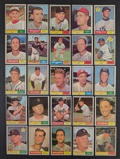 1961 Topps Baseball Set Break 25 Cards