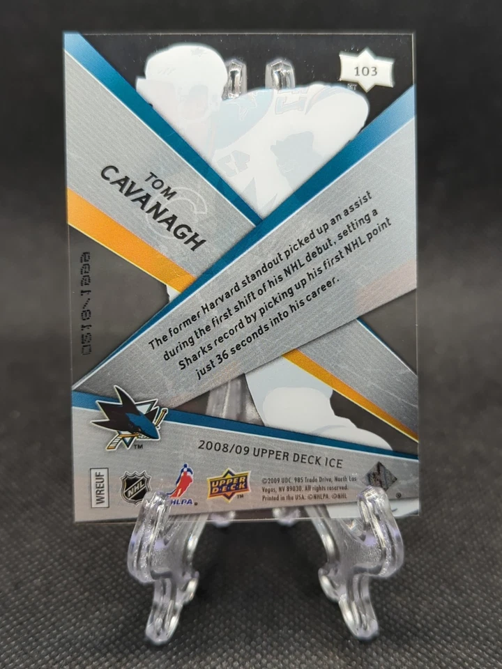 2008-09 Upper Deck Ice Ice Premieres Level 4 /1999 Tom Cavanagh #103 Rookie RC - Image 2 of 2