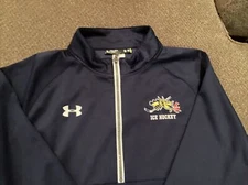 Drexel University Ice Hockey Under Armour Quarter Zip Mens XL Excellent Cond 