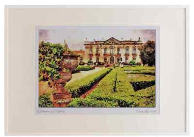 808020 Schlossgärten Palaco National De Queluz Portugal A3 Bilderrahmen Wasser