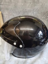 XCS Vintage 2000 Open Face T-381 Motorcycle Helmet Black size Medium 57-58 cm