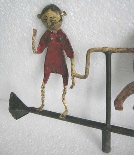 Antique Vintage trade sign Bar-B-Que advertisement . - Picture 4 of 7