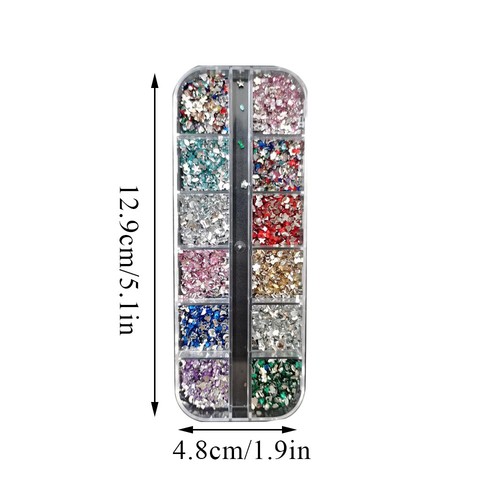 1 Box 3D Manicure Rhinestones Nail Decoration DIY Nail Art Charms Accessories - Picture 4 of 27