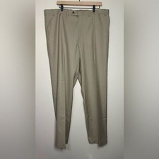 Lauren Ralph Lauren Men  s Flat Front Dress Pants 40x32 Stone