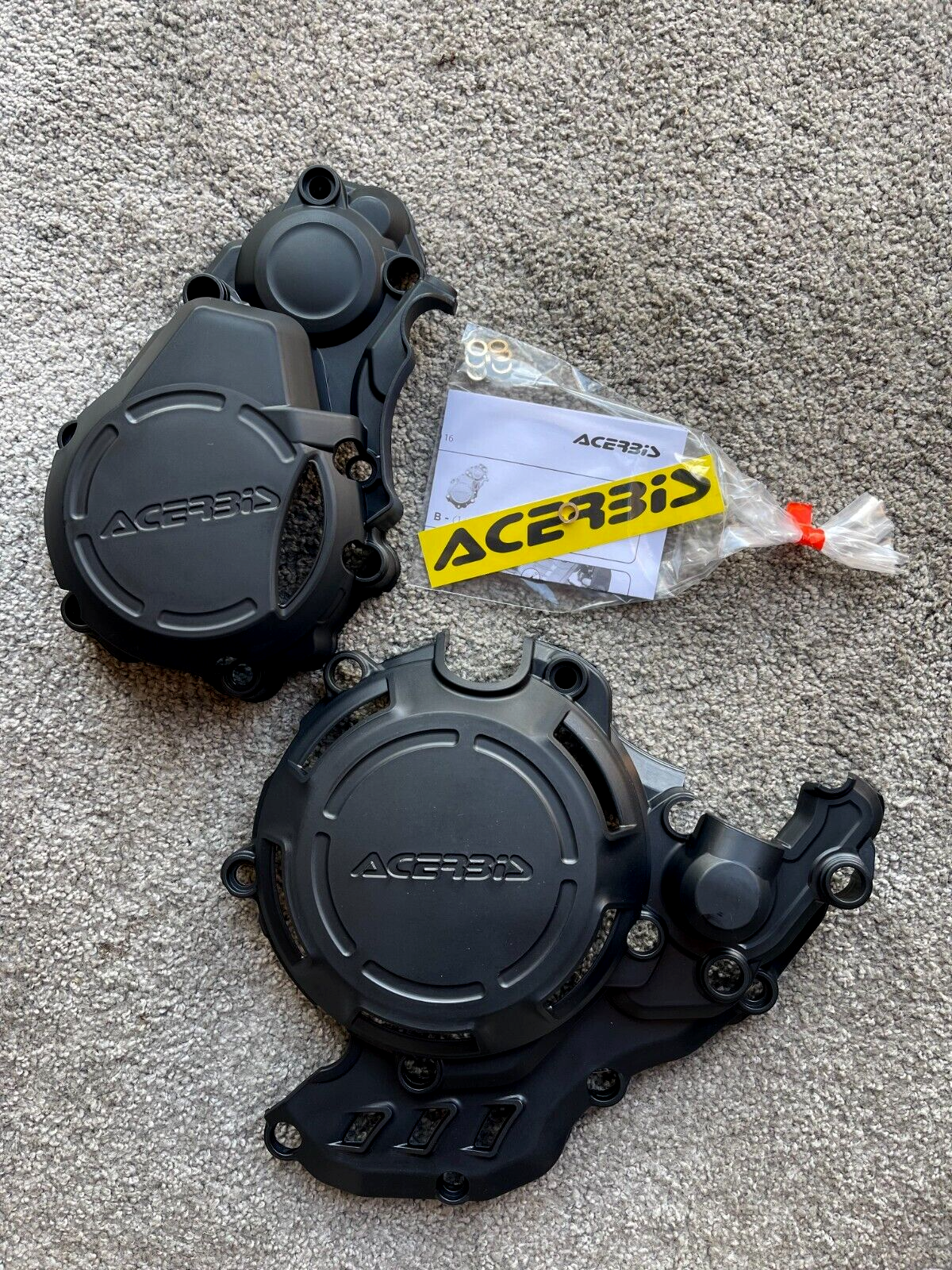 GAS GAS EC 350 F  ECF 350  2021-2023  X-POWER CLUTCH & IGNITION COVERS  BLACK