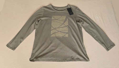 Langarmshirt NEU I´cona oliv mit Muster Größe 48