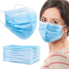 100 Pcs Face Mask Mouth Nose Protector Respirator Masks with Filter