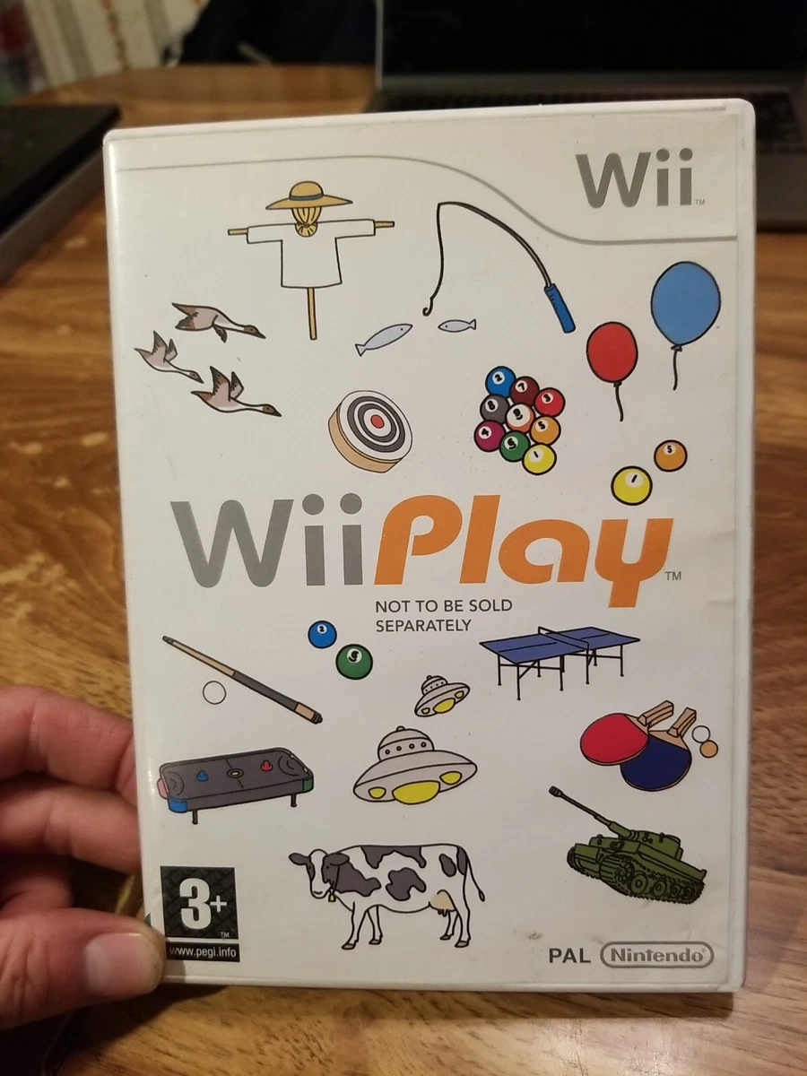 Wii Play Party Game for Nintendo Wii Shooting Range Billiards Duck Hunt