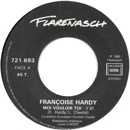 SP 45 RPM (7") Françoise Hardy / Louis Chedid " Moi vouloir toi " - Picture 3 of 4