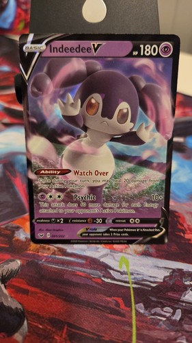 Indeedee V 091/202 SWSH01: Sword & Shield Base Set - Pokemon Card - NM