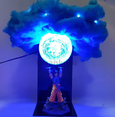 Dragon Ball Z Goku SPIRIT BOMB Night Light LED Desk Lamp Remote gift FIGURE TOY