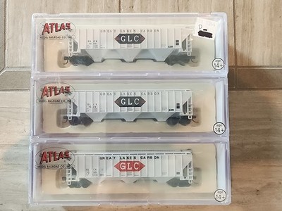 Atlas N Trainman Thrall 4750 Covered Hopper 3-pk GLC Great Lakes Carbon NIB