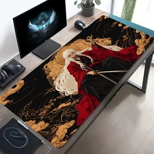 1pc Large-sized Esports Gaming Mouse Pad with a Sword-wielding Ancient-style Ch