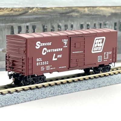 Micro-Trains N Scale 24170 Seaboard Coast Line 40ft Standard Boxcar SCL 813332