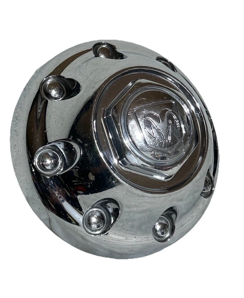Tapacubos centrales cromados de 8 orejetas para camioneta Dodge Ram 2500 3500 2000-2002 (4) 52039098 Foto 2 de 4