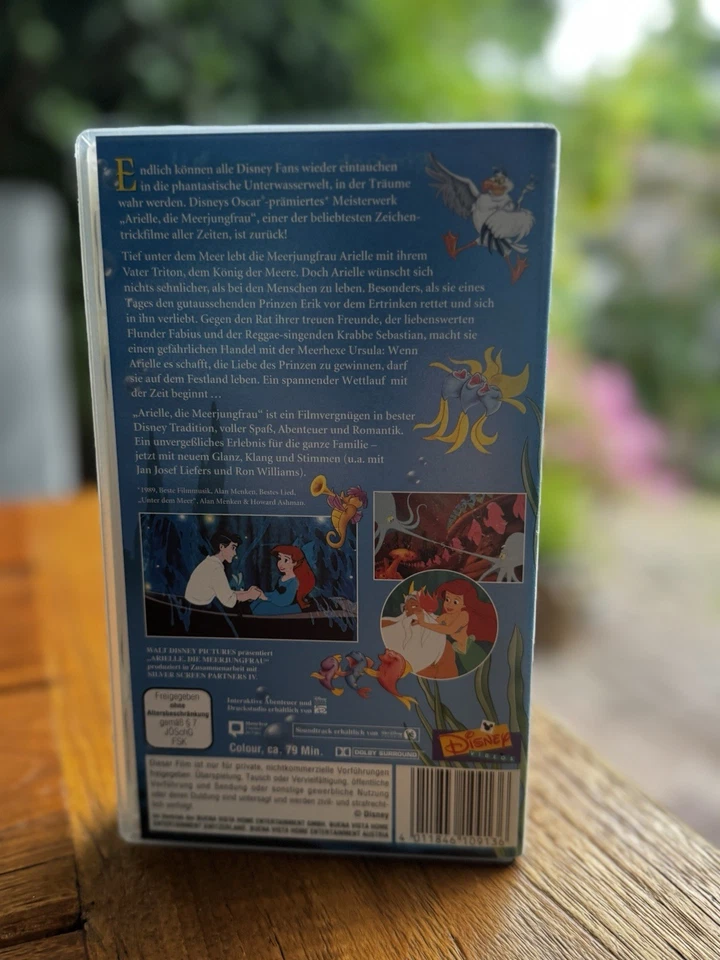 Arielle die Meerjungfrau - Walt Disney VHS Kassette gebraucht - Bild 2 von 2