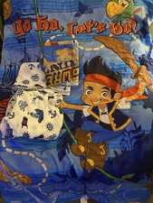 Disney Jake And The Neverland Pirates Toddler Comforter Sheet Set Flat Fitted