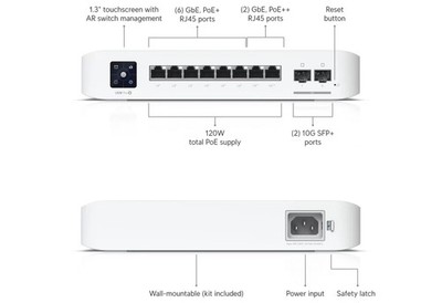 Ubiquiti Networks 8-Port Switch - PN USW-Pro-8-POE ( NEW,  FACTORY SEALED)
