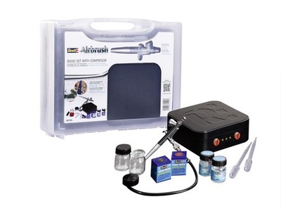 Revell 39195 Airbrush Komplett-Set für Einsteiger mit Kompressor