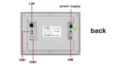 For PLC Project MCGS TPC7022Ew 7'' Embedded Touch HMI Screen 128MB Ethernet Port