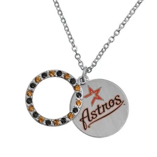 Game Time 101596 MLB Houston Astros Disc Necklace