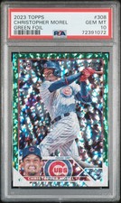 Christopher Morel 2023 Topps Rookie Green Foil 🟢 PSA 10 Rc #308.