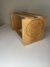 Vintage 1990s Napa Valley Wood CD Storage Crate Fits 21 Media Case Protective