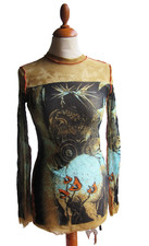 JEAN PAUL GAULTIER TOP Shirt  90er Jahre elas...