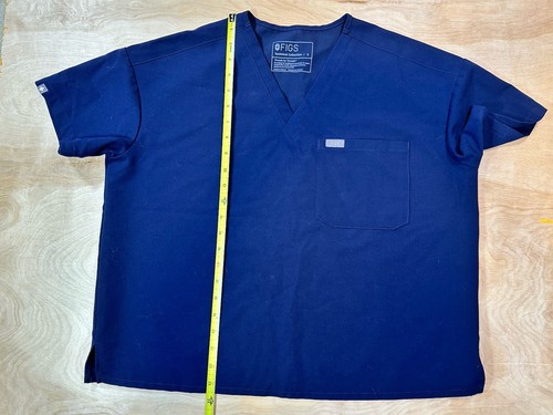 FIGS Technical Collection Scrub Top blau Tasche Herren kleiner V-Ausschnitt - Bild 6 von 9
