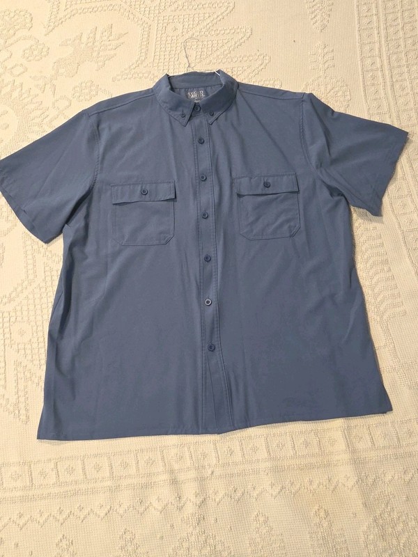 Rugged Earth Outfitters Vented Fishing Shirt Men's Size Large Blue