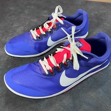 Women's Nike Zoom Rival D Track Spikes Running Shoes US 10 Blue Red White