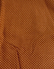 Brown Fabric with White Dots 44" x 9 1/2"
