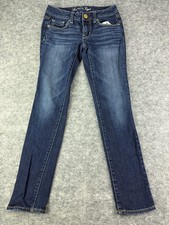 American Eagle Size 00 Women s Medium Wash Skinny Jeans Super Stretch