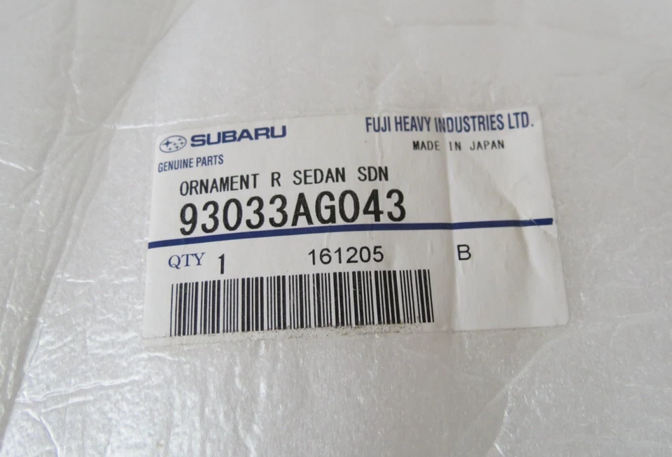 Subaru Legacy SEDAN 2006-2009 emblema trasero insignia maletero símbolo logotipo genuino OEM Foto 3 de 3