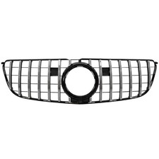 Gitter für Mercedes GLS X166 Facelift 16-18 GTR Look Schwarz Chrom Gitter für Mercedes GLS X166 Facelift 16-18 GTR Look Schwarz Chrom