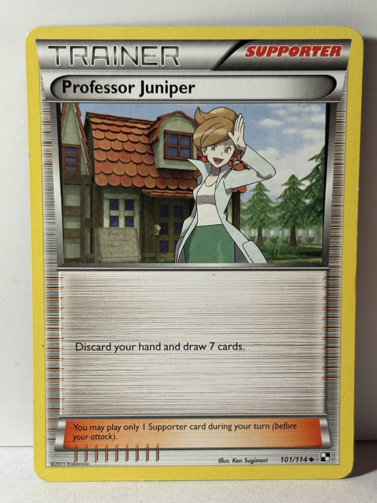 Professor Juniper 101/114 Black and White LP Pokemon Fast Shipping