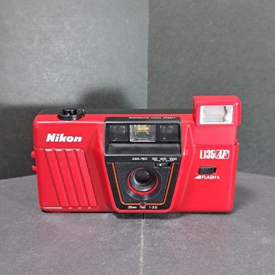  [ASIS]Nikon L135AF FULLY AUTOMATIC 35mm Film Camera Japan Red