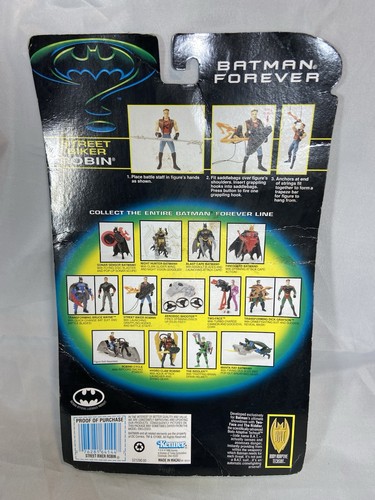1995 Kenner Street Bike Robin Grappling Hooks & Staff Batman Forever Figure-NEW - Picture 5 of 9
