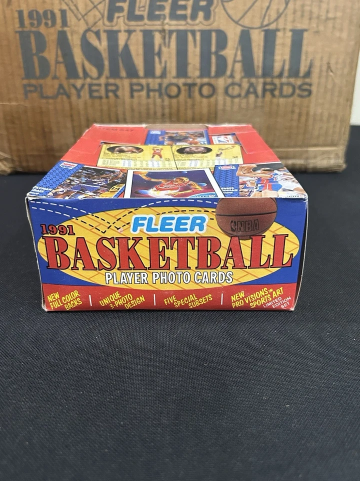 1991-92 Fleer Basketball Wax Box 36 Packs Sealed Case Fresh Michael Jordan - Image 4 of 4