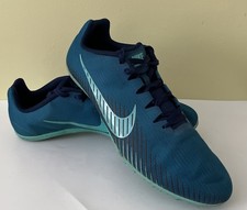 Nike Zoom Rival M Blue/Aqua Track Running Spikes AH1020-300 Mens Size 9.5 Shoes