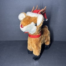 VTG 1970's Musical Plush Rudolph Reindeer - As-Is Untested