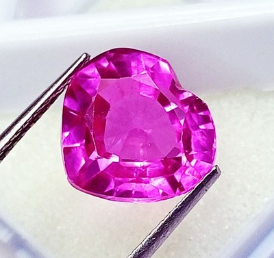Herz Form 8 Zu 10 Karat Lose Edelstein Natürlich Rosa Saphir Zertifiziert RL175