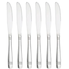 12 PCS 9-Inch Stainless Steel Dinner Knife Set Heavy Duty Table Cutlery