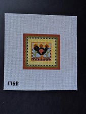 NeedleDeeva Blackbird with Sunflowers Hand Painted hp Needlepoint Canvas