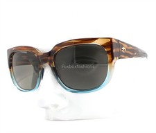 Costa Del Mar WaterWoman Sunglasses Brown to Blue Gray Polarized Glass with Case