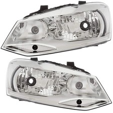 Headlight For Vw Vento Polo Chrome Right Left Side Without Adjustable