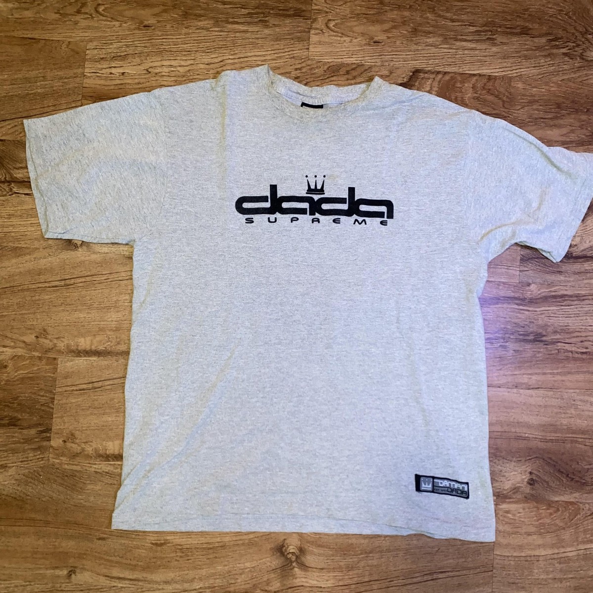 美品 ビッグサイズ 90s DADA SUPREME ロンT ロゴ刺繍 2XL Mens Vintage dada Supreme Shirt 2XL XXL Navy Blue Cotton 90s Hip