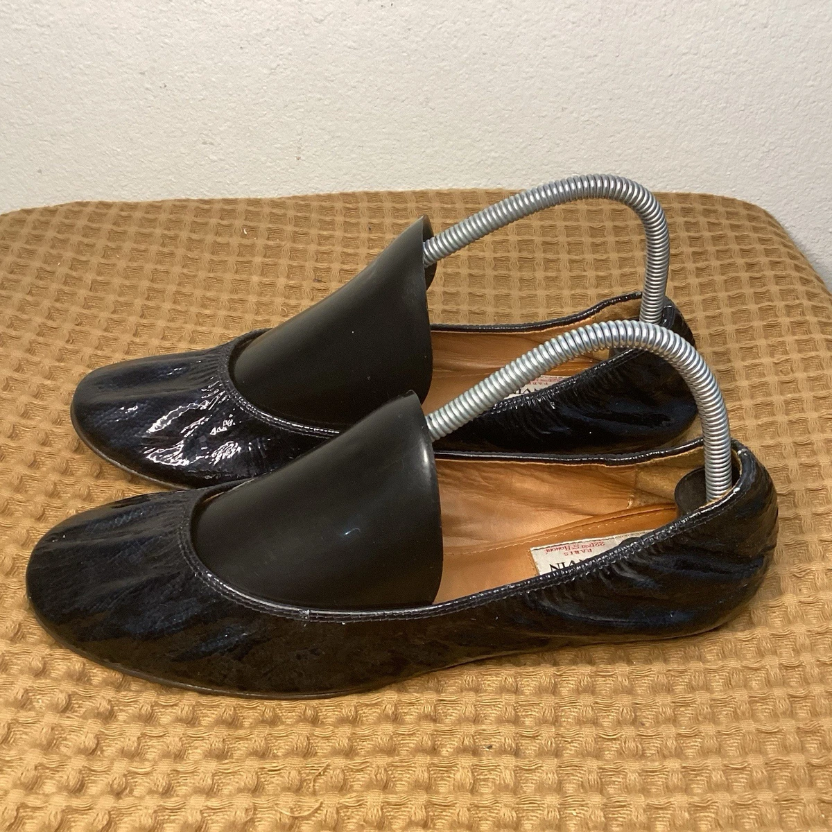 Ballerines Lanvin Paris Midnight Blue Plissées - Taille 37.5, Neuf Avec Emballage